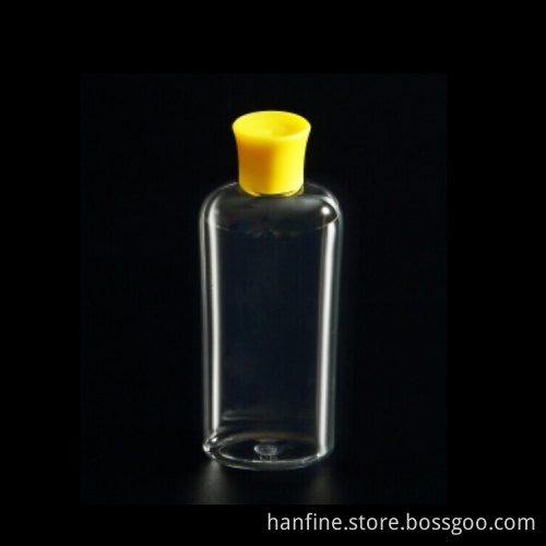 128ML Cheap cylinder PET transparent plastic cosmetic packaging